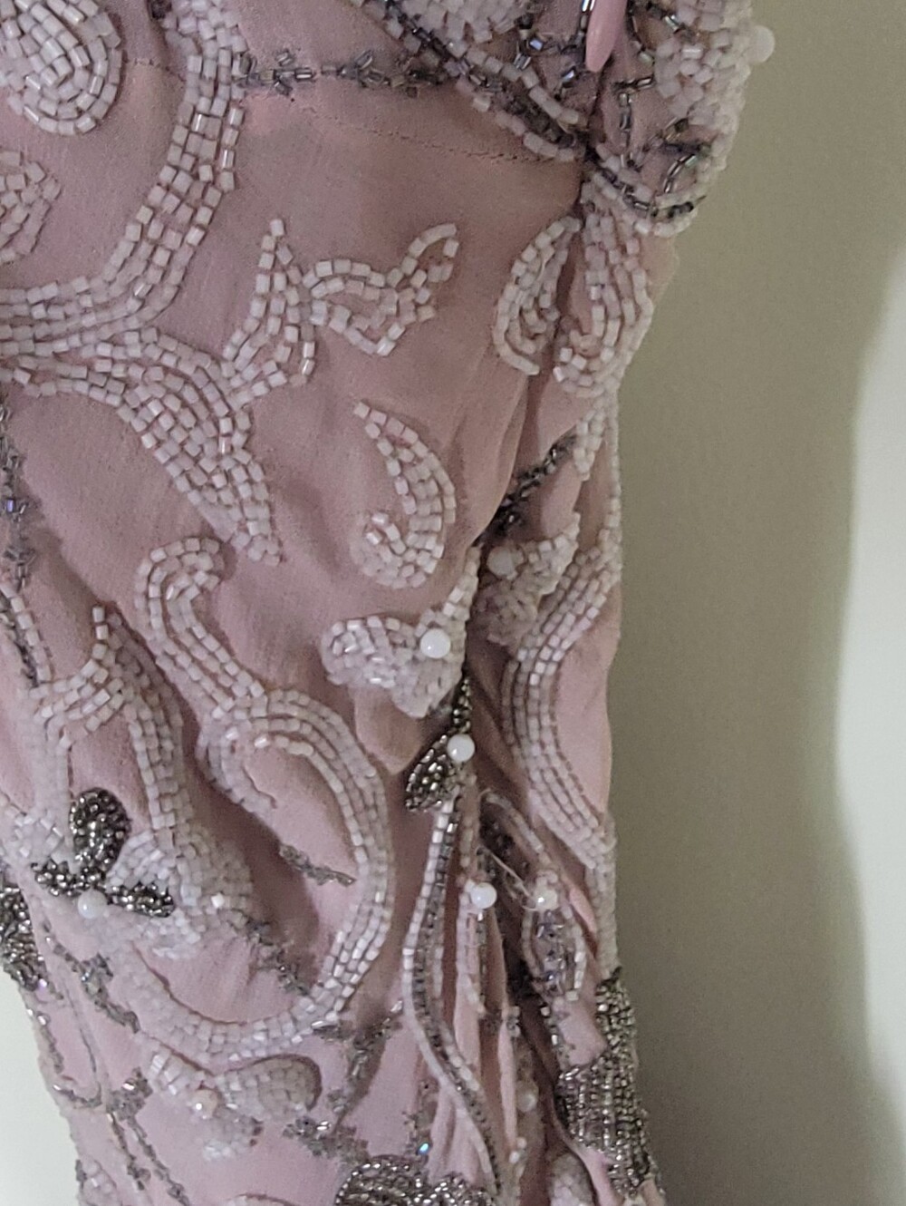 Vintage Silk Beaded Sue Wong Dress Size 6 - Picture 7 of 7